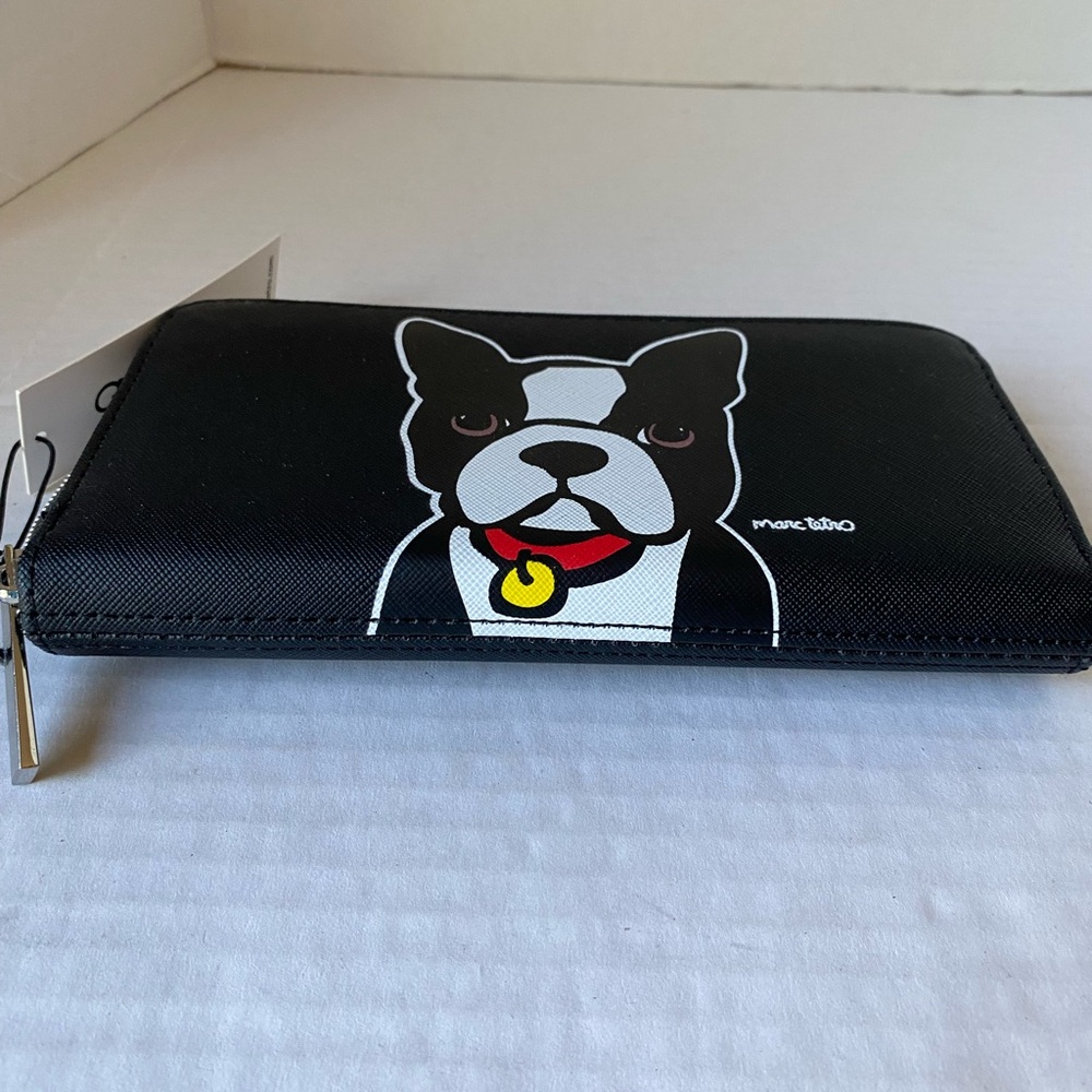 Marc Tetro Wallet Boston Terrier Black New - Picture 5 of 13